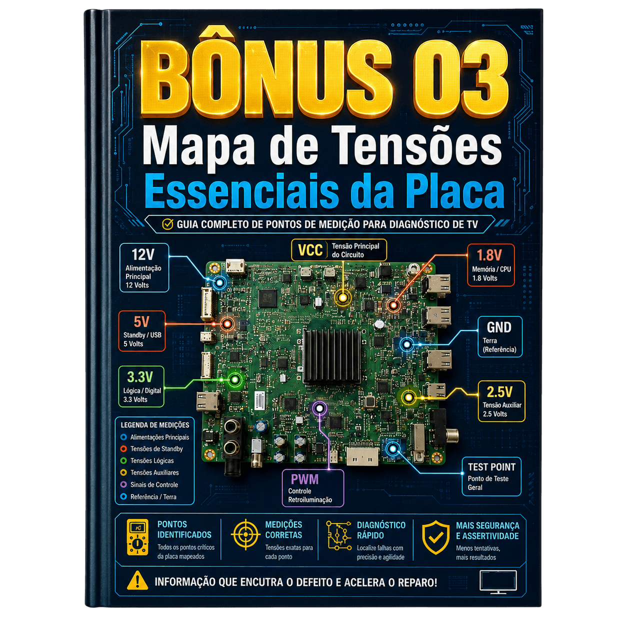 Mapa de Tensões Essenciais da Placa